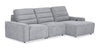 Shaquille O’Neal Home Prestige 3-Piece Right-Facing Sectional with Power Reclining – Grey