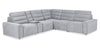 Shaquille O’Neal Home Prestige 6-Piece Sectional with Power Reclining – Grey