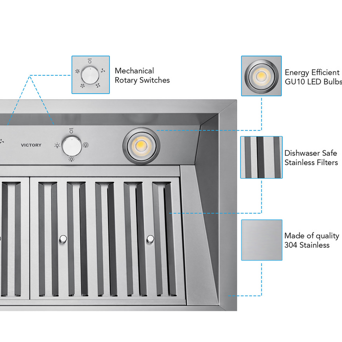Victory 42 Inch Insert Range Hood