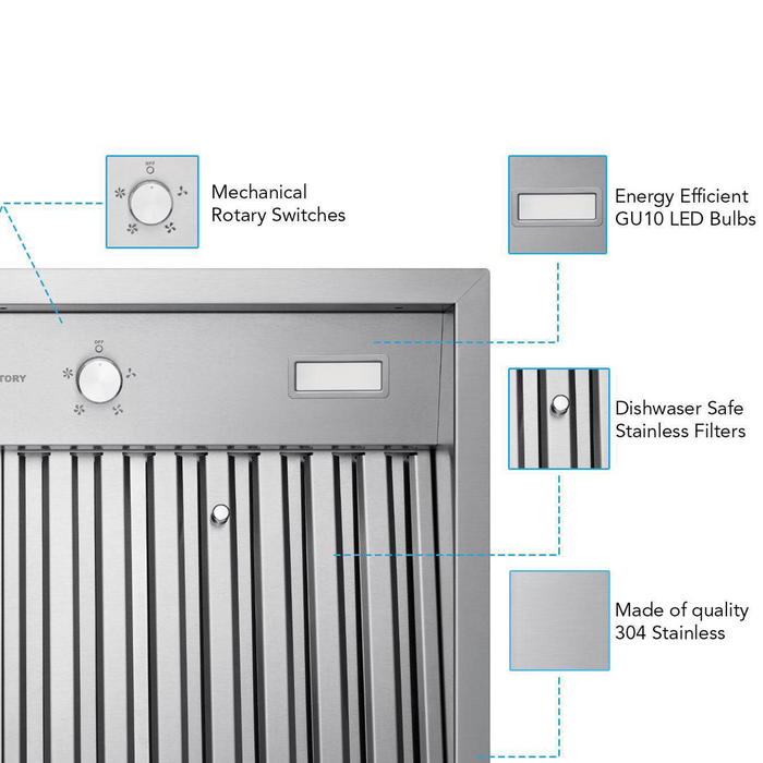 Victory 42 Inch Insert Range Hood