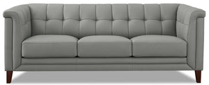 Bodie Leather Sofa - Grey