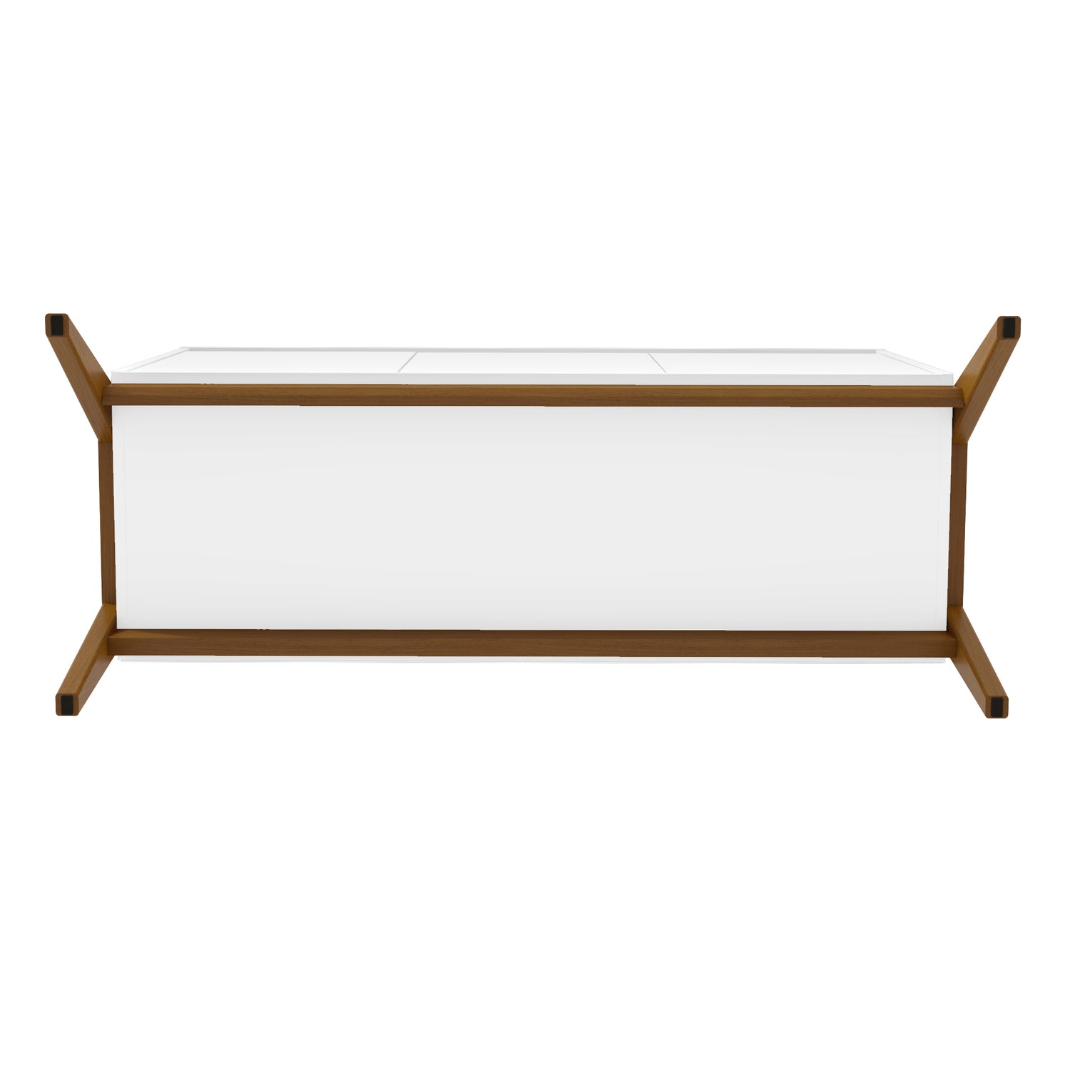 Manhattan Comfort Mid-Century Modern Gales 48.50 Sideboard with Solid Wood Legs in Matte White Manhattan Comfort Mid-Century Modern Gales 48.50 Sideboard with Solid Wood Legs in Matte White