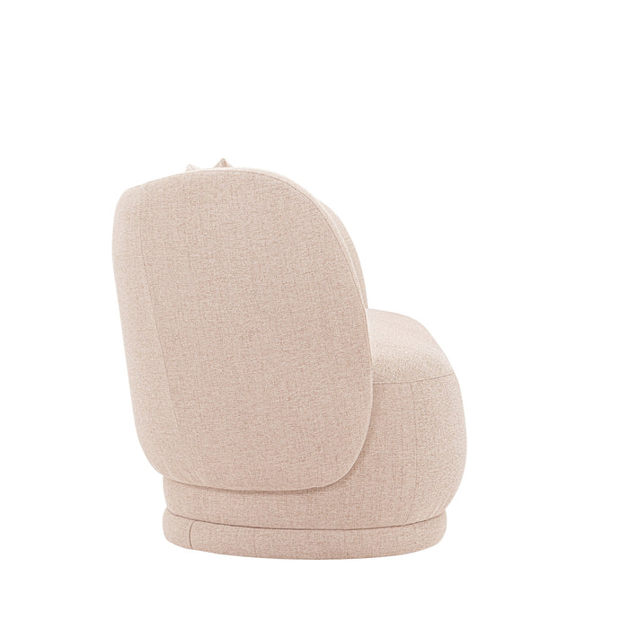 Manhattan Comfort Contemporary Siri Linen Weave 92.52\" Sofa with Pillows - Wheat