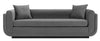 Manhattan Comfort Contemporary Edmonda Velvet Sofa with Pillows - Dark Grey|Sofa contemporain Edmonda de Manhattan Comfort en velours avec coussins - gris foncé
