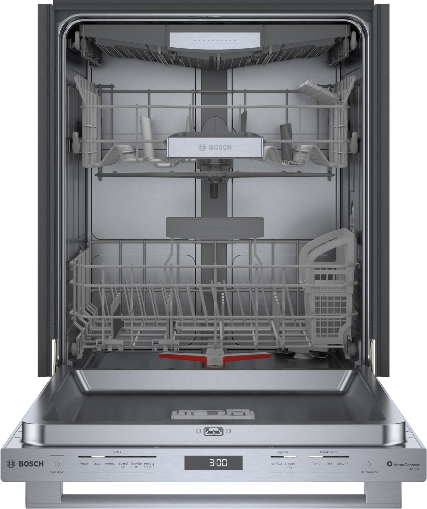 Bosch 800 Series Smart Dishwasher with CrystalDry™ and Third Rack