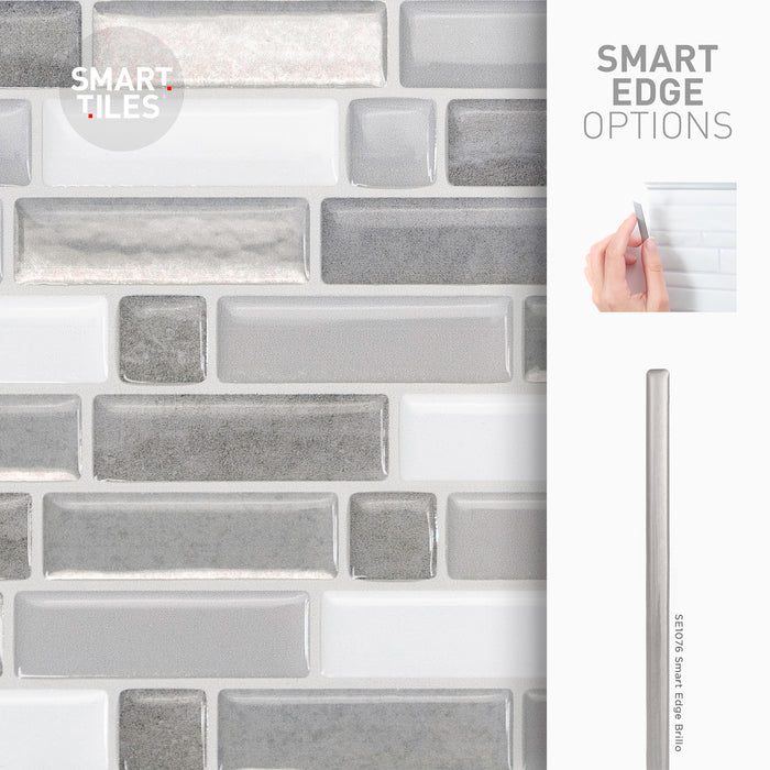 Smart Tiles Peel and Stick 4-Sheet 10 x 10 Backsplash - Crescendo Agati