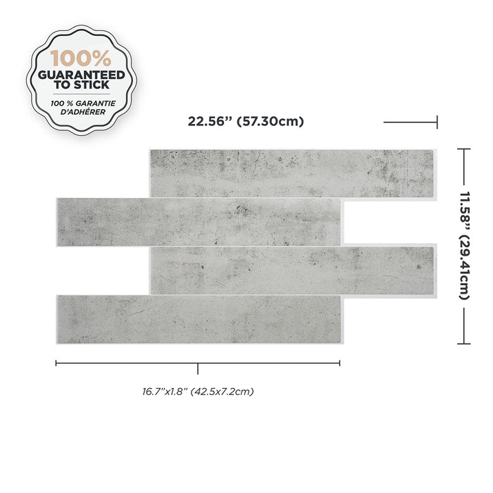 Smart Tiles Peel and Stick 2-Sheet 23 x 12 Backsplash - Norway Alta