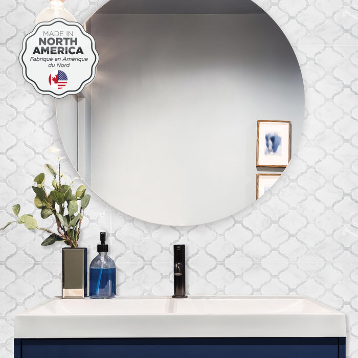 Smart Tiles Peel and Stick 2-Sheet 23 x 12 Backsplash - Blok Arabesco