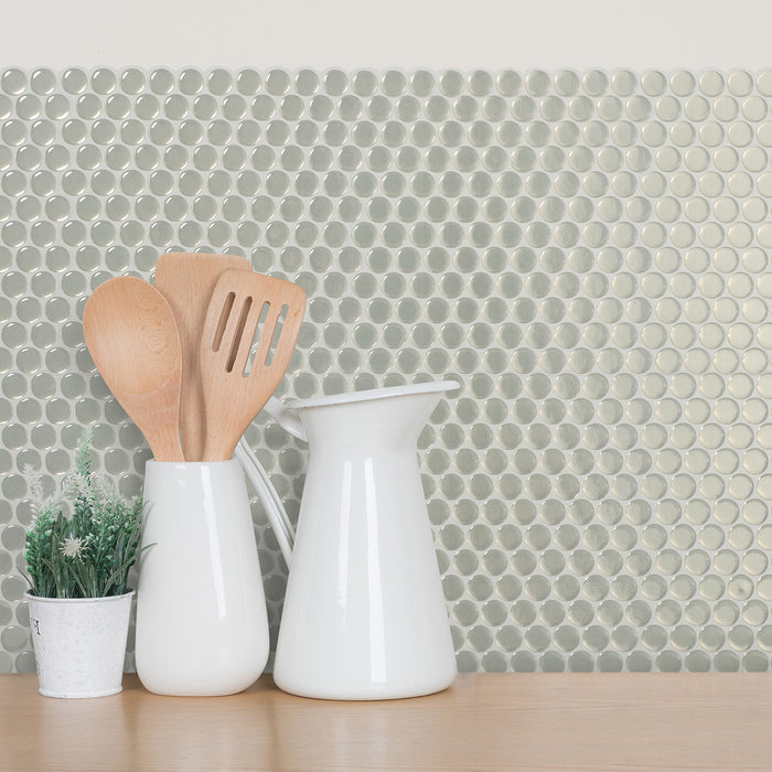 Smart Tiles Peel and Stick 4-Sheet 9 x 9 Backsplash - Penny Sergio
