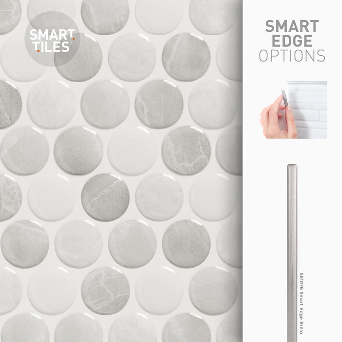 Smart Tiles Peel and Stick 4-Sheet 9 x 9 Backsplash - Penny Roccia