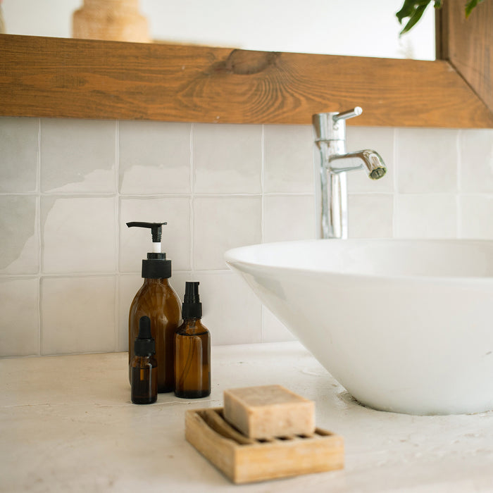 Smart Tiles Peel and Stick 4-Sheet 9 x 9 Backsplash - Zellige Oia