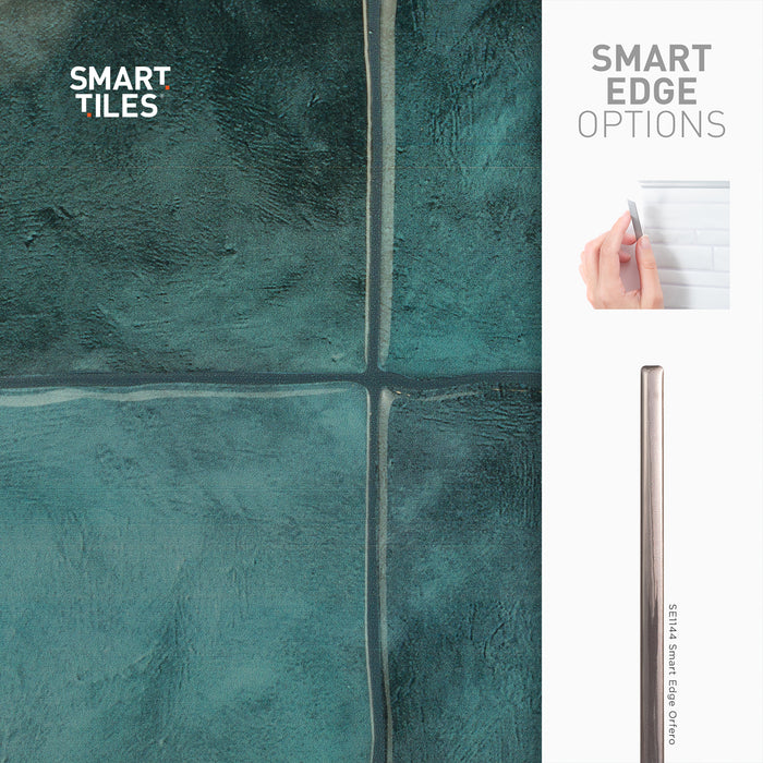 Smart Tiles Peel and Stick 4-Sheet 9 x 9 Backsplash - Zellige Costa