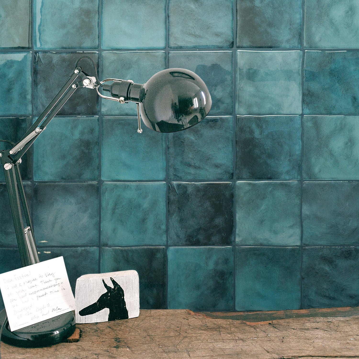 Smart Tiles Peel and Stick 4-Sheet 9 x 9 Backsplash - Zellige