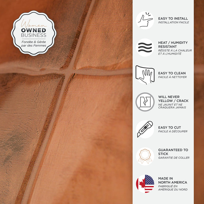 Smart Tiles Peel and Stick 4-Sheet 9 x 9 Backsplash - Zellige Safi