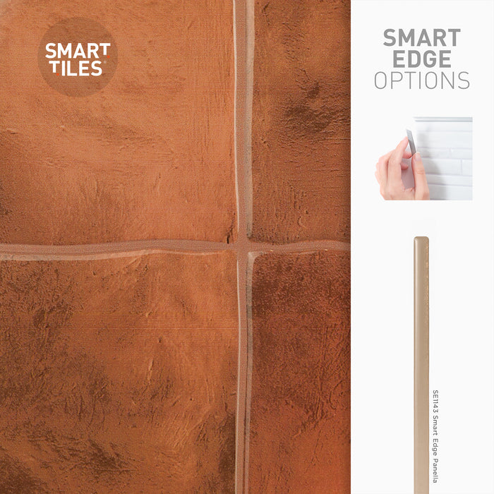 Smart Tiles Peel and Stick 4-Sheet 9 x 9 Backsplash - Zellige Safi
