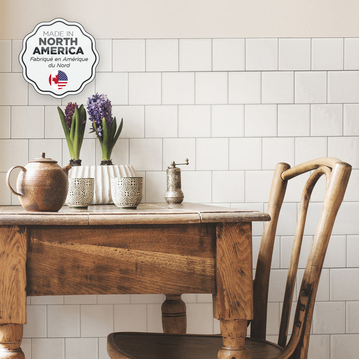 Smart Tiles Peel and Stick 2-Sheet 22 x 8 Backsplash - Square Velden