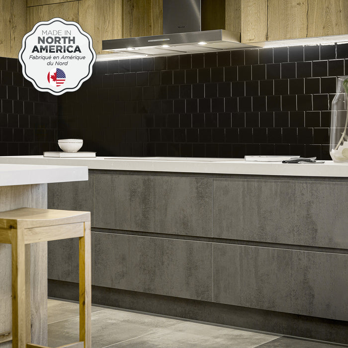 Smart Tiles Peel and Stick 2-Sheet 22 x 8 Backsplash - Square Berlin