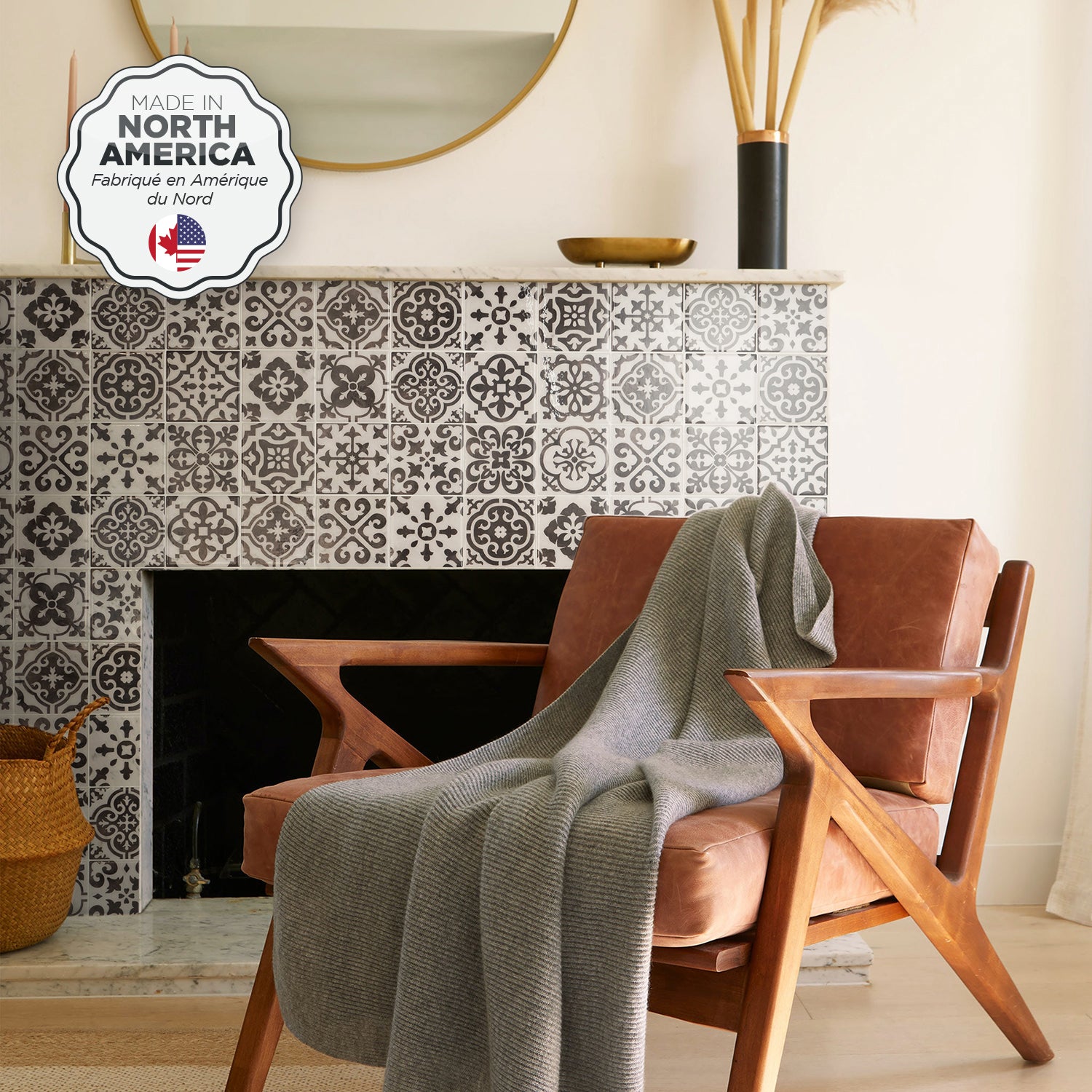 Smart Tiles Peel and Stick 4-Sheet x Backsplash Vintage