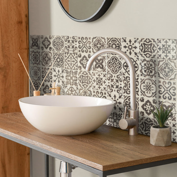 Smart Tiles Peel and Stick 4-Sheet 9 x 9 Backsplash - Vintage Argos