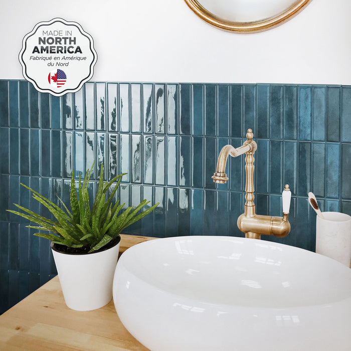 Smart Tiles Peel and Stick 4-Sheet 12 x 9 Backsplash - Morocco Agadir