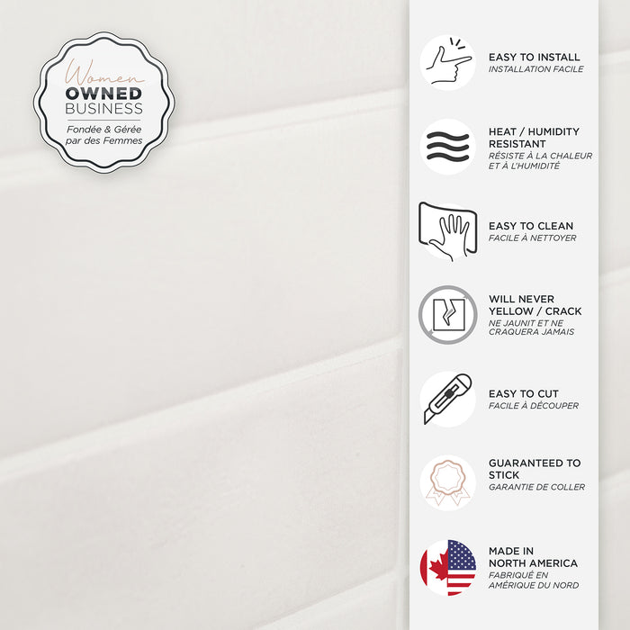 Smart Tiles Peel and Stick 4-Sheet 12 x 9 Backsplash - Morocco Essaouira