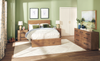 Scott Living Henri Panel Bed with Headboard & Frame, Wood, Brown - Queen Size | Lit à panneaux Henri de Scott Living en bois avec tête de lit et cadre de lit, brun - format grand lit