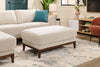 Horizon 44.09" Fabric Ottoman - Stone | Pouf Horizon de 44,09 po en tissu - pierre