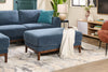 Horizon 44.09" Fabric Ottoman - Navy | Pouf Horizon de 44,09 po en tissu - bleu marine