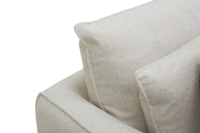 Palisade 6-Piece Fabric Sectional with Flip Top Storage Console and Accent Pillows - Sand