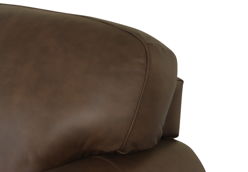 Chateau d’Ax Porto 66\" Traditional Genuine Leather Loveseat - Chocolate 
