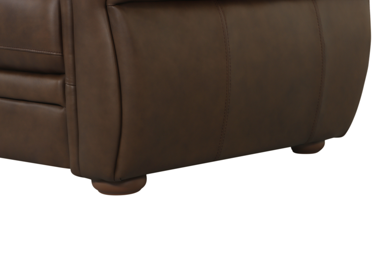 Chateau d’Ax Porto 66\" Traditional Genuine Leather Loveseat - Chocolate 