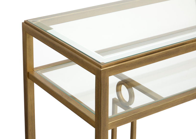 Avondale 60\" Sofa Table - Burnished Brass