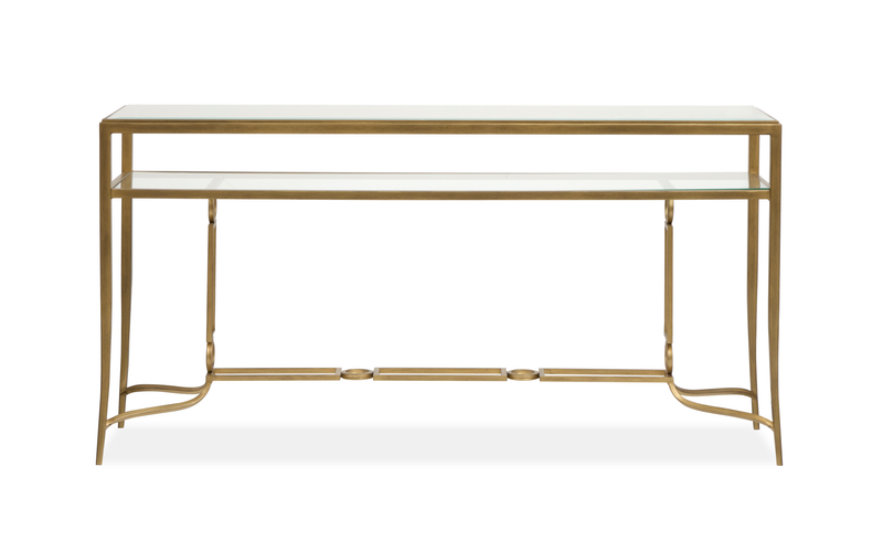 Avondale 60\" Sofa Table - Burnished Brass