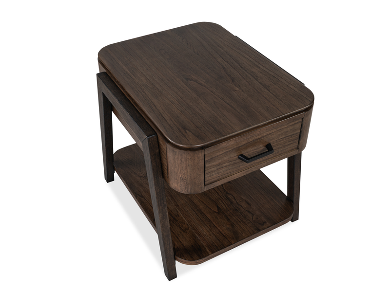Camdale 22\" End Table with Storage - Chocolate