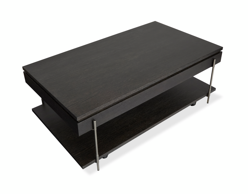 Corrall 50\" Lift-Top Coffee Table with Storage - Dark Briarsmoke