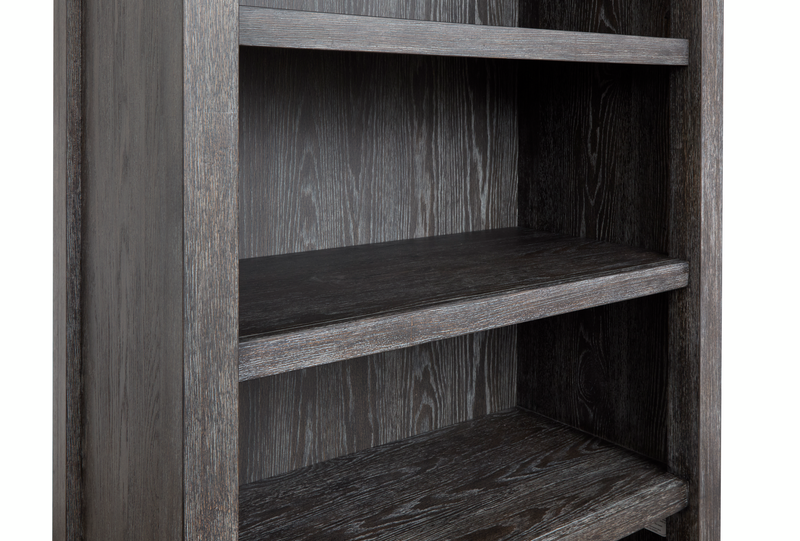 Ernest 38\" Bookcase with Adjustable Shelves  - Ravenwood Black