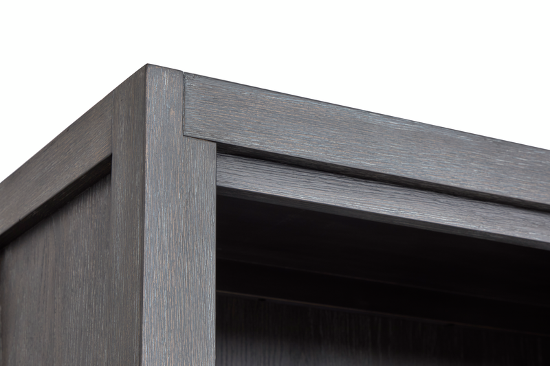 Ernest 38\" Bookcase with Adjustable Shelves  - Ravenwood Black