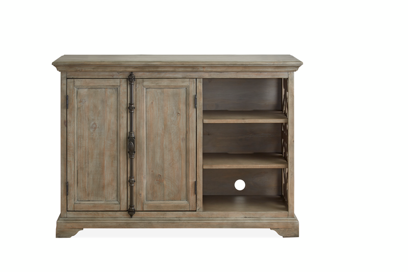 Harold 52\" Filing Cabinet with Drawers and Adjustable Shelves- Dovetail Grey 