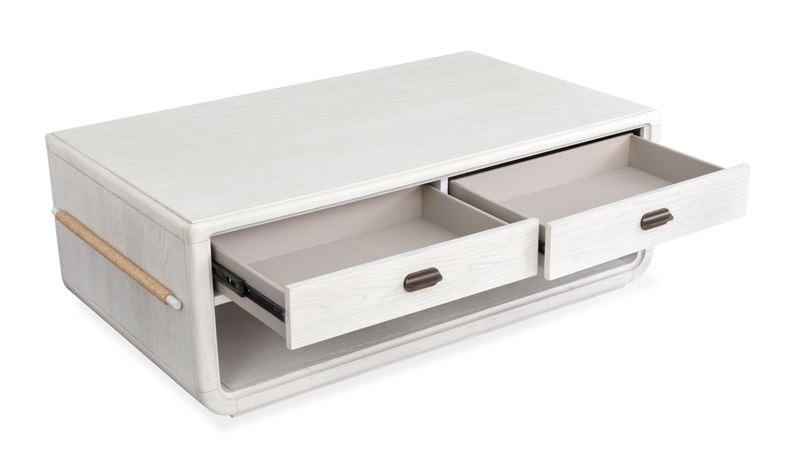 Holton 50\" Coffee Table with Storage  - Pearl 
