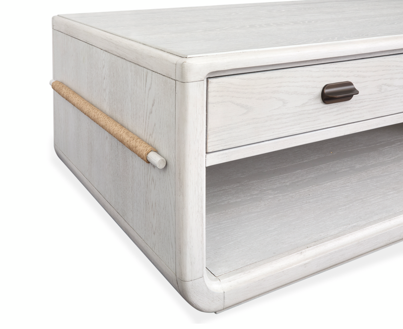 Holton 50\" Coffee Table with Storage  - Pearl 