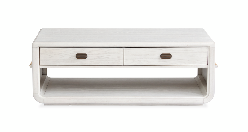 Holton 50\" Coffee Table with Storage  - Pearl 