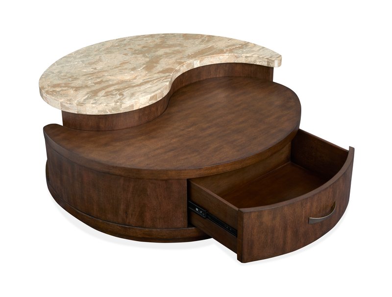 Jenkins 40\" Coffee Table with Storage - Burnt Umber 