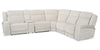 Legacy 6-Piece Power Reclining Sectional with Shaq-o-pedic Comfort and 3D Immersive Sound - Grey 