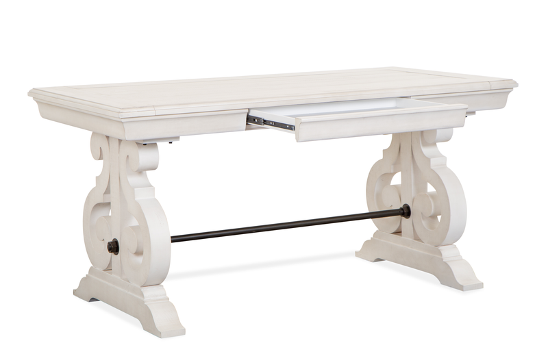 Milson 64\" Desk with Storage - Alabaster