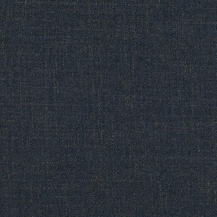 Made in Canada Customizable Sofa Lab The Curve 31\" Linen-Look Fabric Ottoman - Luna Sailor Blue