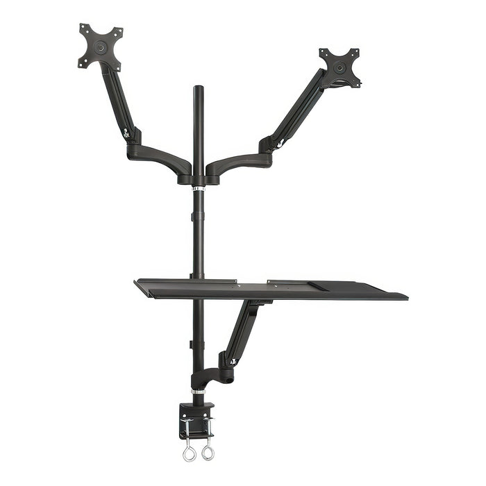 Tygerclaw Sit Stand Desktop Workstation - Black