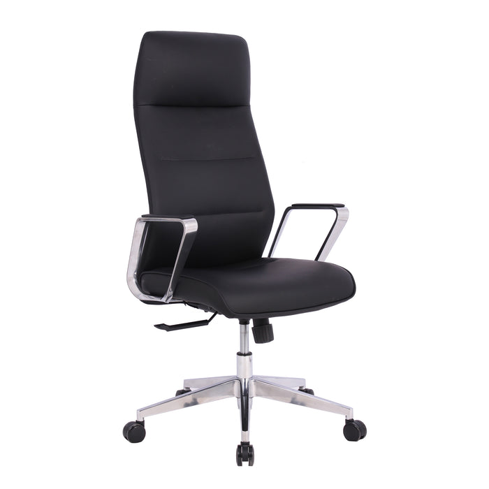 Tygerclaw Executive High Back Microfiber PU Office Chair - Black