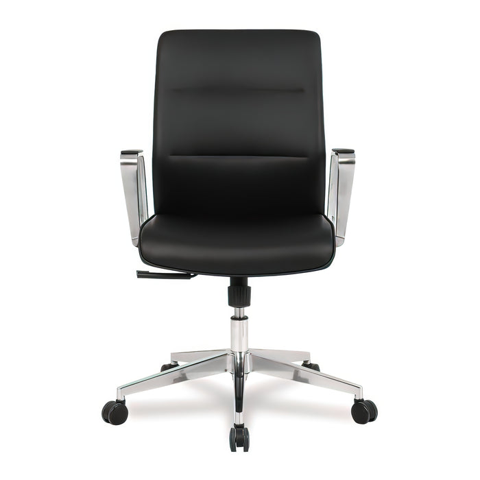 Tygerclaw Mid Back Microfiber PU Office Chair - Black