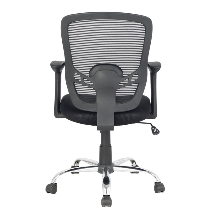 Tygerclaw 25\" Mid Back Mesh Office Chair - Black