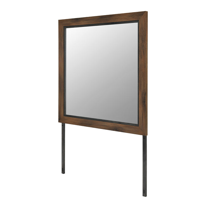 Titanium Bedroom Dresser Mirror – Brown
